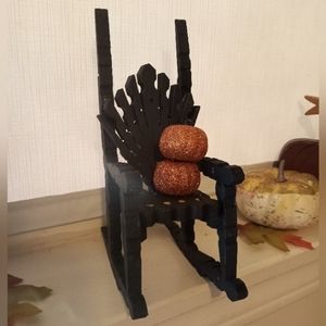 Wooden Clothespin Rocking Chairs HALLOWEEN EDITION